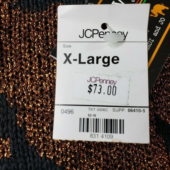 N8tive Nits Sandi And Jo Womens Black‎ Bronze Beaded Pullover Sweater Size XL - Picture 11 of 11